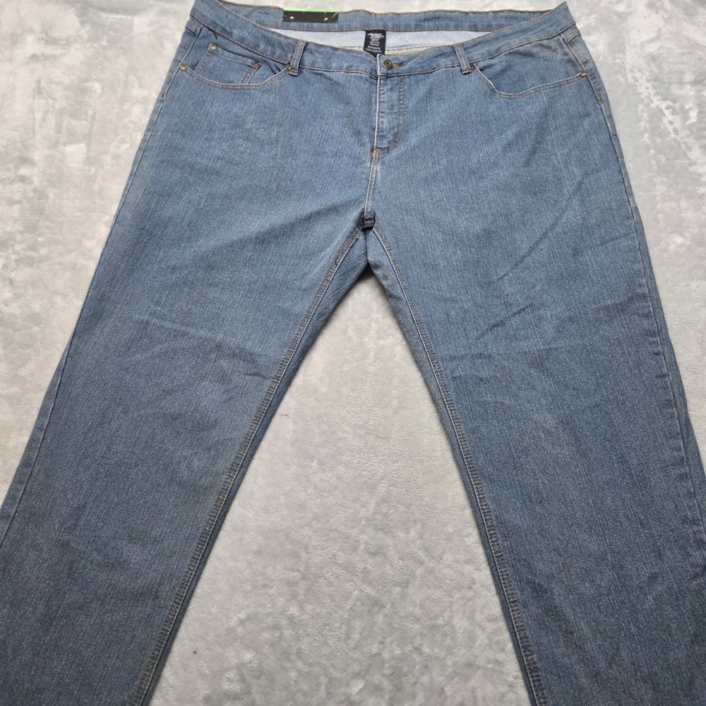 Southern Expressions Plus Size 26‎ Petite 48x32 Relaxed Fit Jeans Blue Denim